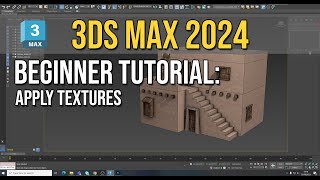 3Ds Max 2024  Beginner Tutorial  Apply MaterialsTextures [upl. by Ssenav]