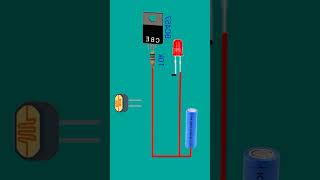 how to make simple night sensor circuit  LDR circuit diagram shorts [upl. by Vachel943]