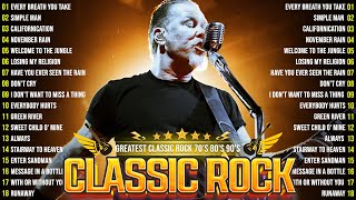 Best Classic Rock Songs Of All Time🔥ACDC Bon Jovi Metallica Guns N Roses U2⚡Classic Rock Songs [upl. by Tiffanie]