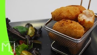 CROQUETAS DE GAMBAS  Cómo hacer croquetas caseras fáciles y ricas [upl. by Ashla]