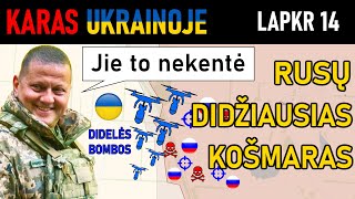 Lap 14 IŠLEISKITE KRAKENĄ Ukrainiečiai PANAUDOJA SUNKIUOSIUS ŠTURMO OKTOKOPTERIUS Karas Ukrainoje [upl. by Norb]