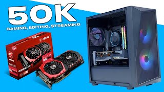 🔥Gaming Pc Build Under 50000rs With Graphics Card [upl. by Bohrer]