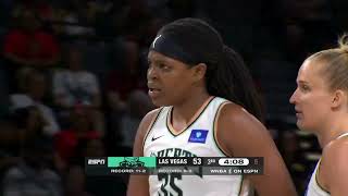 New York Liberty vs Las Vegas Aces Jonquel Jones CareerHigh Leads to Victory  WNBA Highlights [upl. by Tsiuqram]