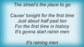 Geri Halliwell  Its Raining Man Lyrics [upl. by Selig]