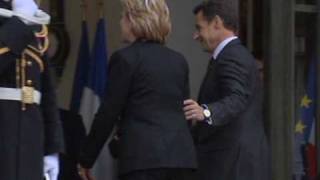 Hillary Clinton in France for security talks [upl. by Bradney]