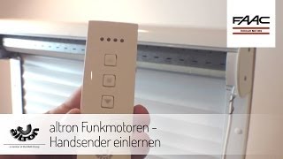 altron Funkmotoren  Handsender einlernen [upl. by Elokkin]