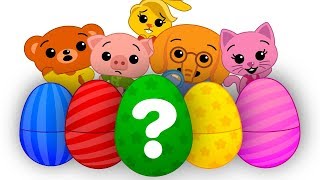 15 Ovos Surpresa Coloridos 2 🐣  Aprenda As Cores  Um Herói do Coração [upl. by Barb]