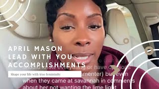 April Mason lead with your accomplishments [upl. by Martinez]