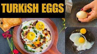 Turkish Egg Recipe Turkish Breakfast Recipe How to make turkish eggs by Amber ka kitchen [upl. by Nnaes]