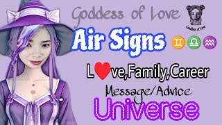 Air Signs Gemini♊Libra♎Aquarius♒ MessageAdvice from Universe💫Love Family Community Career [upl. by Oletha]