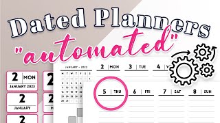 Automated Dated Planners in Clicks  Planify Pro [upl. by Kroll342]