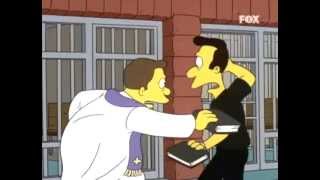 Los SimpsonsCura Católico vs Ministro Protestante [upl. by Nedrob]