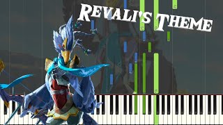 Revalis Theme  The Legend of Zelda Breath of the Wild Piano Tutorial FREE SHEET MUSIC IN DESC [upl. by Bakerman286]