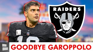 MAJOR Jimmy Garoppolo Rumors Will The Las Vegas Raiders Keep Trade Or Cut Jimmy G In 2024 [upl. by Yojenitsirk701]