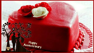 Happy Anniversary Cake Images WhatsApp Status Wedding Anniversary Wishes Greetings Cake Images [upl. by Nnel]