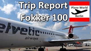 Trip Report  Helvetic Airways Fokker 100  Economy  ZRH  DUS [upl. by Trawets]