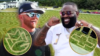 Lawn MAKEOVER for RICK ROSS and his 300 ACRE estate [upl. by Nosreve]