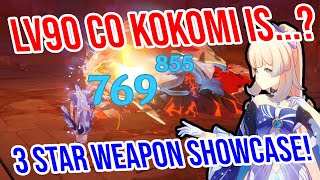 C0 Kokomi is 3★ Weapon Showcase Healing Damage and MORE Genshin Impact [upl. by Hatti90]