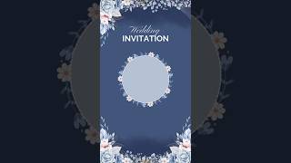 Blank Wedding Invitation background🌼🌸 shorts short [upl. by Nesyla]