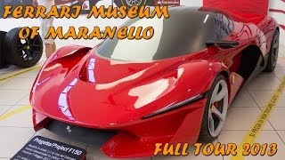 FERRARI MUSEUM OF MARANELLO  Full tour LaFerrari Enzo F40 etc   2014 HQ [upl. by Jarlen220]