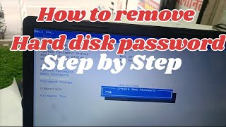 How To Remove Hard Drive Password  HHD Password remove windows 781011  Remove BIOS Password [upl. by Pernas94]