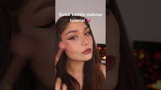 Quick Baddie makeup tutorial 💓 makeuptutorial baddiemakeup makeuptransformation makeup [upl. by Maker]