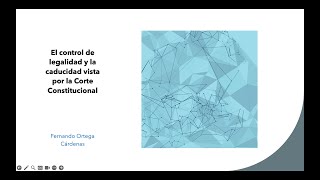 La caducidad y el control de legalidad en lo contencioso administrativo [upl. by Latini]