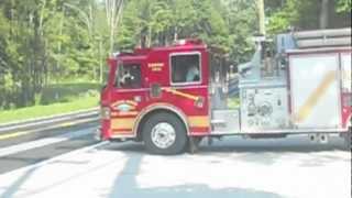 GBFD R24  R25  E140  NYSP Responding To MVA [upl. by Diann]