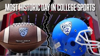 Chuck Cooperstein The Pac12 Breaking Up Is the Most Historic Day In College Sports  CFB [upl. by Azelea]