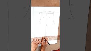 Very easy pant trouser cutting and stitching shorts [upl. by Helsell820]