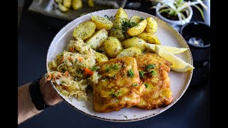 DORSZ W CIEŚCIE NALEŚNIKOWYM  POLSKI FISHampCHIPS 🐟 [upl. by Zetra]