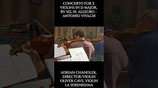 VIVALDI Concerto for 2 violins in D major RV 512 III Allegro baroque vivaldi liverpool [upl. by Aisul]