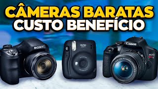 TOP 3 CÂMERAS BARATAS para GRAVAR VÍDEOS e TIRAR FOTOS  Câmeras custo benefício em 2024 [upl. by Griffith]