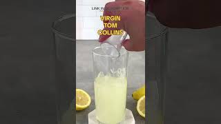 This amazing mocktail is a new version of a classic tom collins It has no alcohol with lemon juice [upl. by Eytteb]