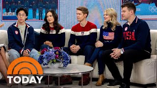 US Olympic figure skaters talk getting gold 2 years after Beijing [upl. by Marciano]