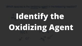 Chemistry Which species is the oxidizing agent in the following reaction Mg  2HCl  MgCl2  H2 [upl. by Franciskus]