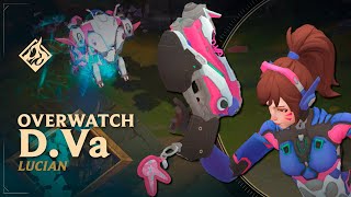 DVa Lucian 🔫 Overwatch Edition 🔫 RuneForge—LoL Custom Skins [upl. by Caddric205]