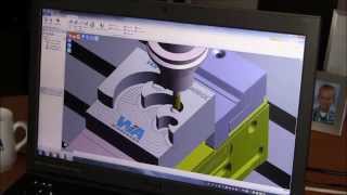 Edgecam Waveform Roughing RVS304 [upl. by Trudnak]