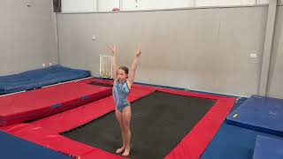 Iron Cross Gymnastics Warrior Showcase Trampoline Routines  Levels 1 and 2 [upl. by Nosiaj]