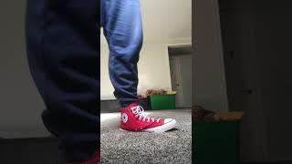 Red High Tops Converse Shoes [upl. by Helmut832]