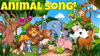 These Are the Sounds of Animals Animal Sounds Song for Kids [upl. by Gerius]