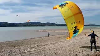 Kitesurfer am Forggensee in SchwangauBrunnen [upl. by Sima505]