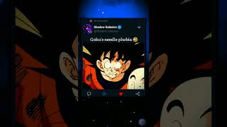 Gokus needle 💉phobia 🤣 dargonballz goku db anime shorts [upl. by Asyl87]