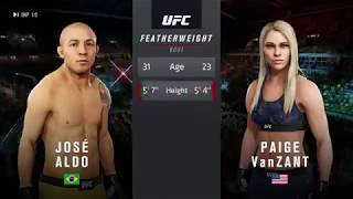 Aldo vs VanZant UFC 3 Glitch [upl. by Sauncho230]