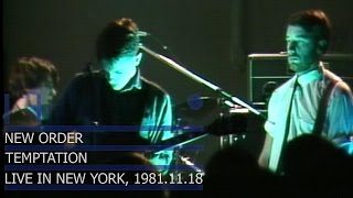 New Order  Temptation Live NY 1981 [upl. by Graehl426]