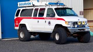 Sound Siren Ambulance  Iceland  hljóðSirenasjúkrabíll  Ísland [upl. by Leunamesoj]