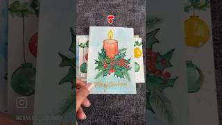 Christmas cards handmade easy holiday cards christmasvibes christmasdecor christmascard shorts [upl. by Harima]