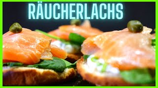 Canape Rezepte  Rauchlachs Brötchen [upl. by Aelc]