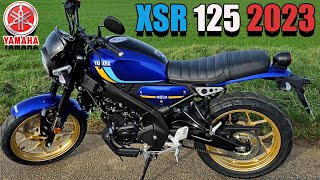 XSR 125 YAMAHA 2023  Première prise en main [upl. by Ule]