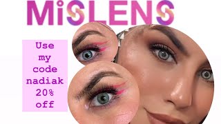 Contact coloured lenses  Mislens Contact lense Review [upl. by Kermit]